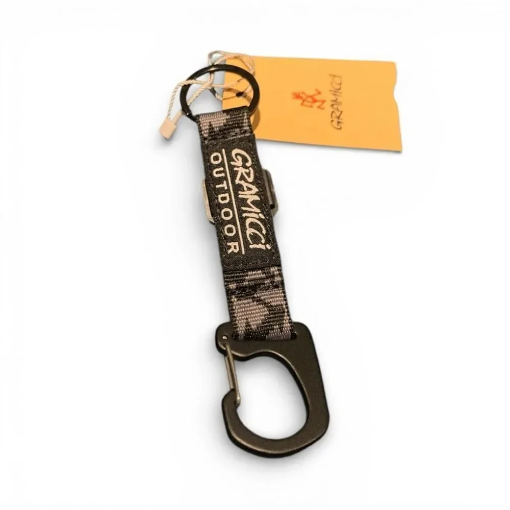 Gramicci Compass Keyring Gray Zig-Zag Minimalist EDC Keychain Outdoor Utility